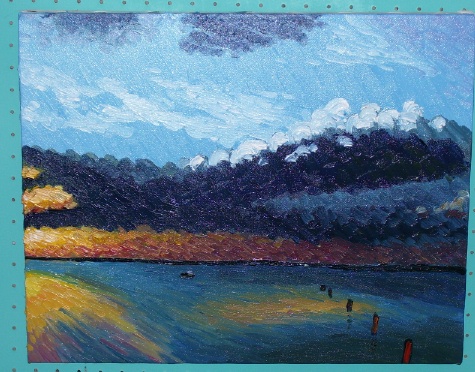 oil of Milac sunset